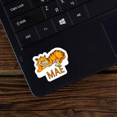 Mae Sticker Chilling Cat Notebook Image