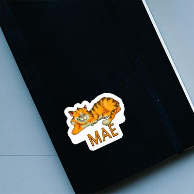 Aufkleber Katze Mae Notebook Image