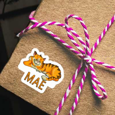 Mae Sticker Chilling Cat Image