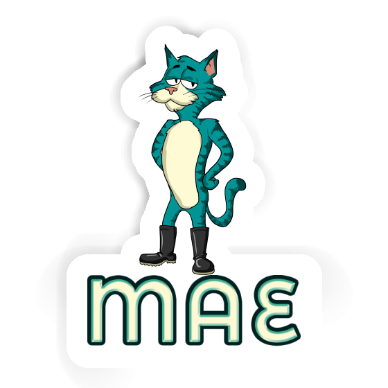 Sticker Cat Mae Notebook Image