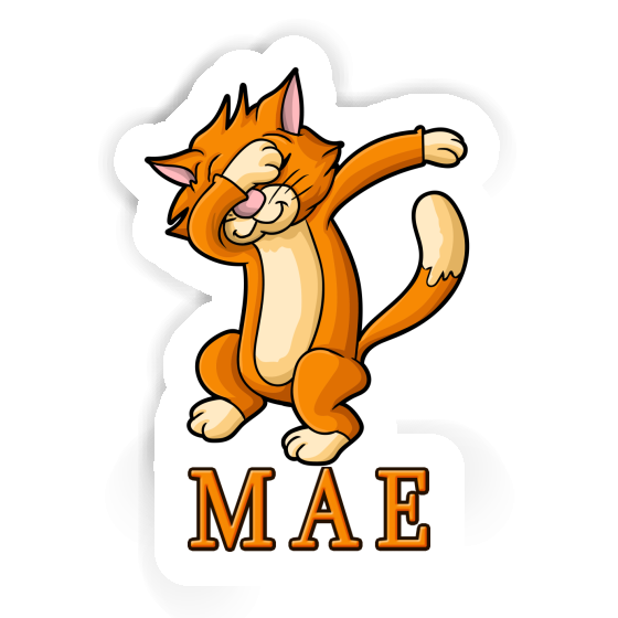 Dabbing Cat Sticker Mae Image