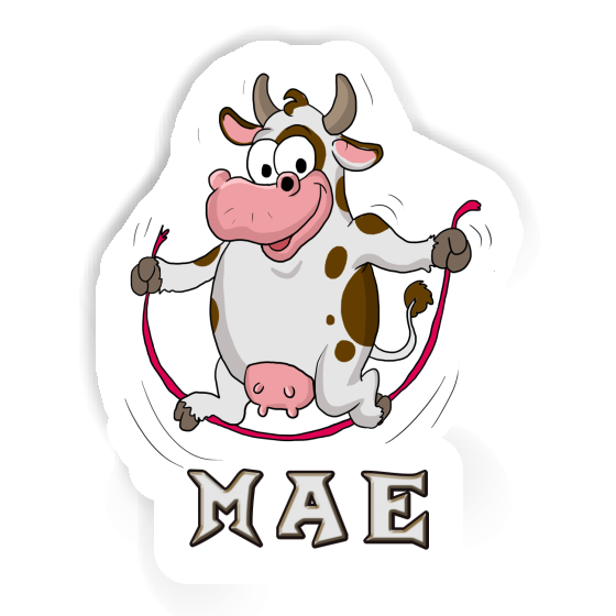 Sticker Mae Skipping Ropes Cow Gift package Image