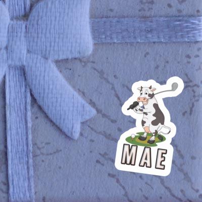 Sticker Golf Cow Mae Notebook Image