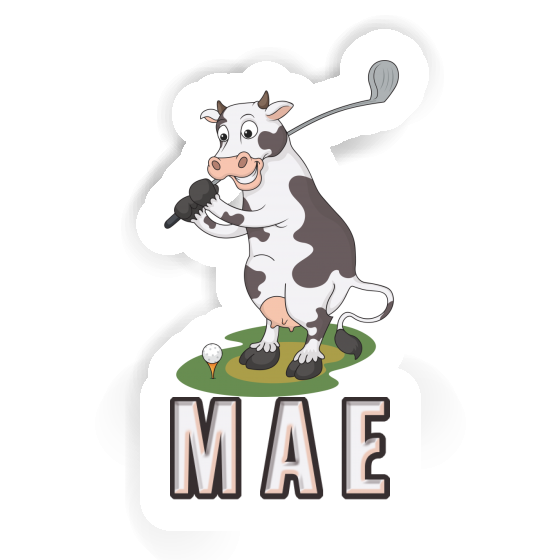 Sticker Golf Cow Mae Laptop Image