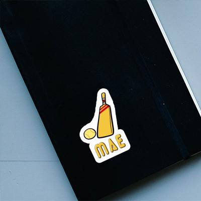 Mae Sticker Cricket Bat Laptop Image