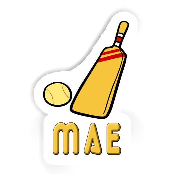 Mae Sticker Cricket Bat Laptop Image