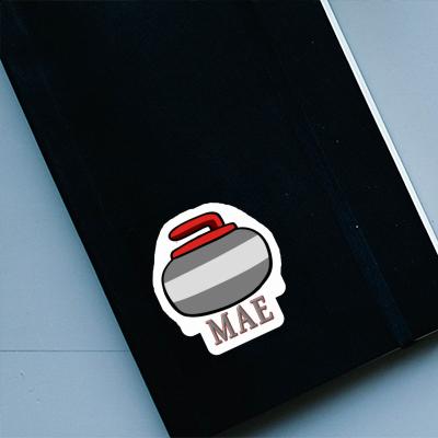 Curling Stone Sticker Mae Laptop Image