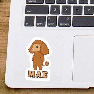 Sticker Mae Poodle Notebook Image