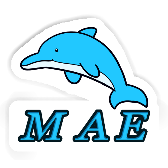 Mae Sticker Dolphin Laptop Image