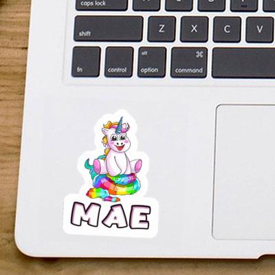 Baby Unicorn Sticker Mae Notebook Image