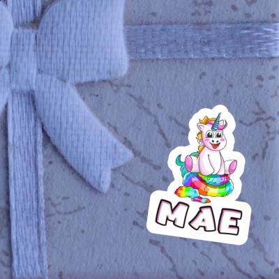 Baby Unicorn Sticker Mae Laptop Image