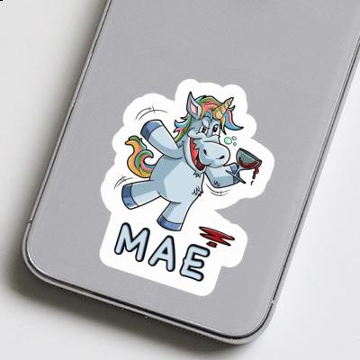 Wine Unicorn Sticker Mae Laptop Image