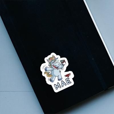 Wine Unicorn Sticker Mae Laptop Image