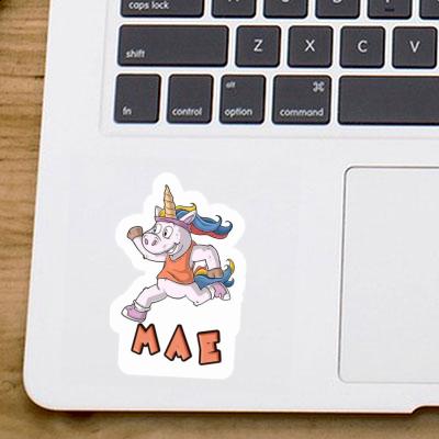 Mae Sticker Läuferin Image