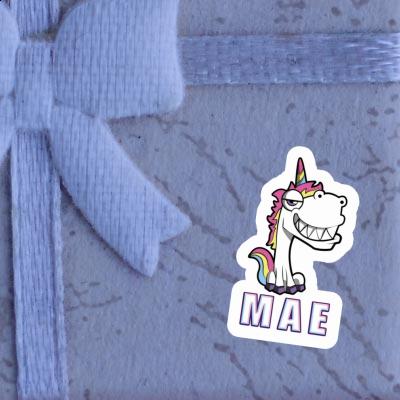 Mae Sticker Grinse-Einhorn Image