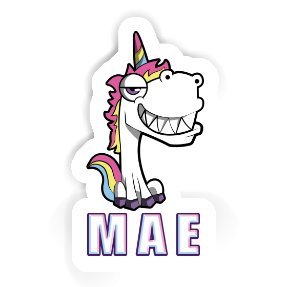 Mae Sticker Grinse-Einhorn Gift package Image