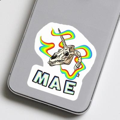 Sticker Mae Unicorn Skull Laptop Image