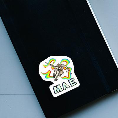 Sticker Mae Unicorn Skull Notebook Image