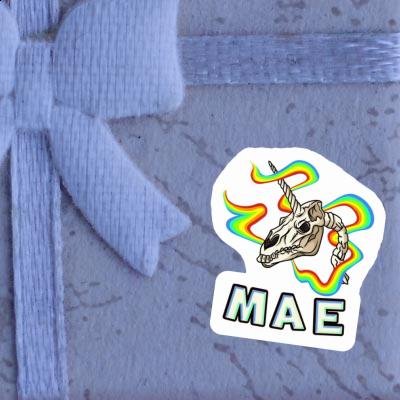 Sticker Mae Unicorn Skull Notebook Image