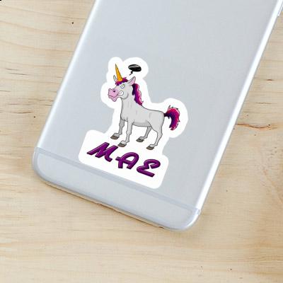 Sticker Mae Angry Unicorn Notebook Image