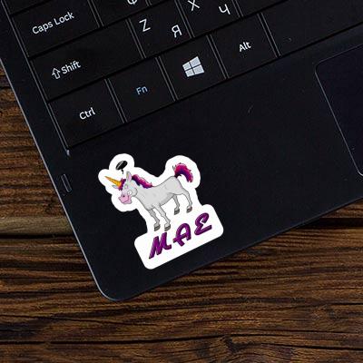 Sticker Mae Angry Unicorn Laptop Image