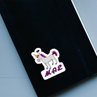 Sticker Mae Angry Unicorn Image