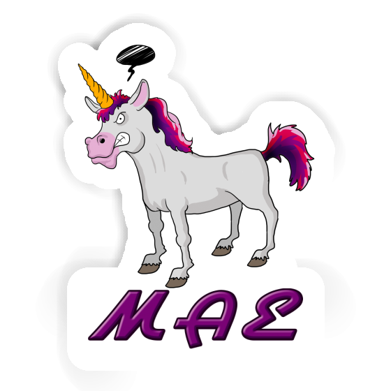 Sticker Mae Angry Unicorn Gift package Image