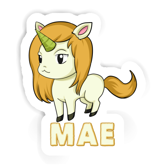 Sticker Mae Unicorn Notebook Image