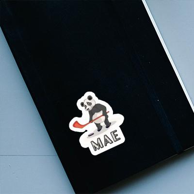 Ice Hockey Panda Sticker Mae Laptop Image