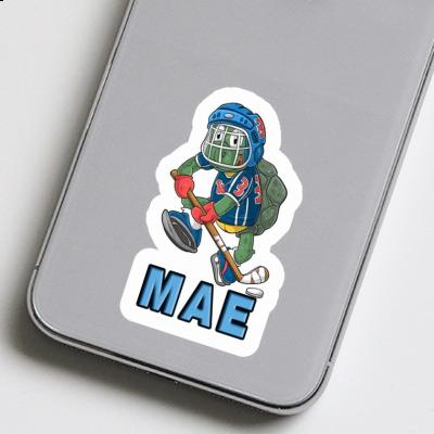 Hockey Player Sticker Mae Notebook Image