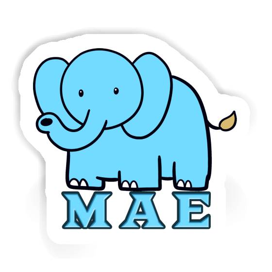 Sticker Elephant Mae Notebook Image