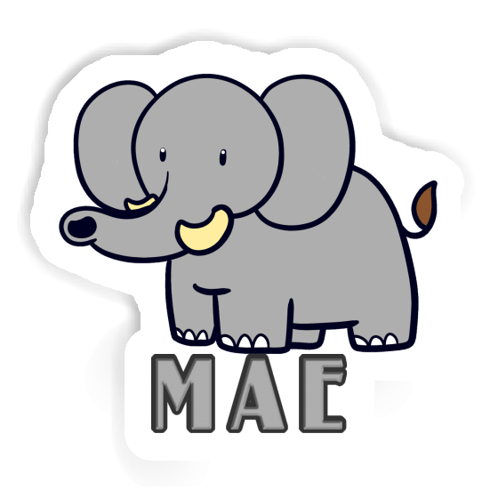 Sticker Mae Elephant Notebook Image