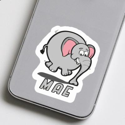 Mae Aufkleber Elefant Notebook Image