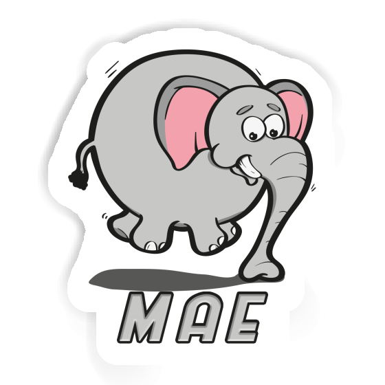 Sticker Jumping Elephant Mae Gift package Image