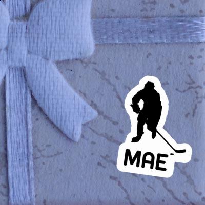 Mae Sticker Hockey Player Laptop Image