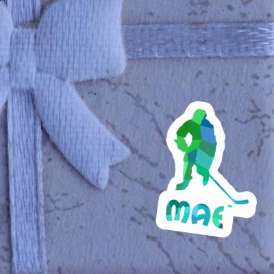 Mae Sticker Hockey Player Laptop Image