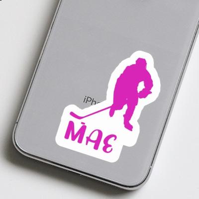 Sticker Mae Hockey Player Laptop Image