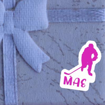 Sticker Mae Hockey Player Laptop Image