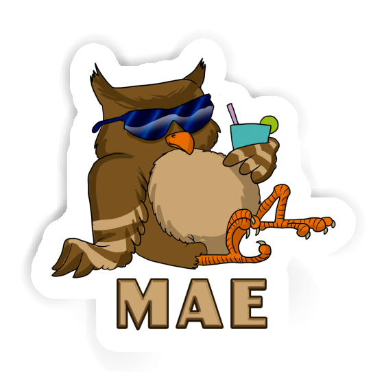 Mae Sticker Cool Owl Image