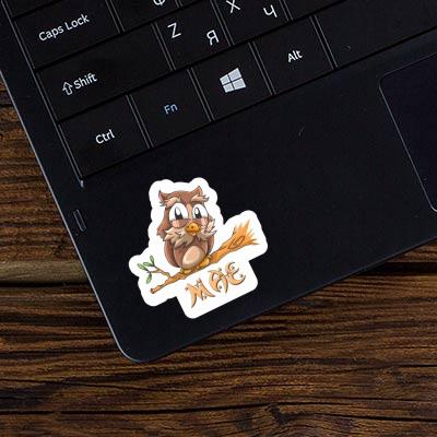 Sticker Mae Owl Laptop Image