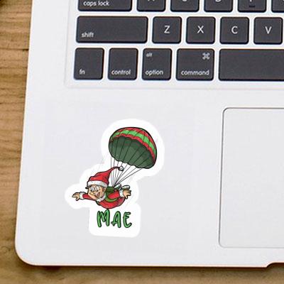 Skydiver Sticker Mae Notebook Image