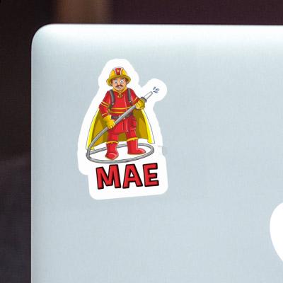 Sticker Firefighter Mae Notebook Image