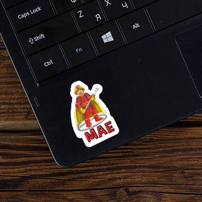 Sticker Firefighter Mae Notebook Image