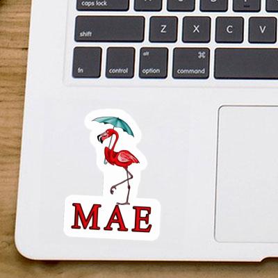 Flamingo Sticker Mae Laptop Image