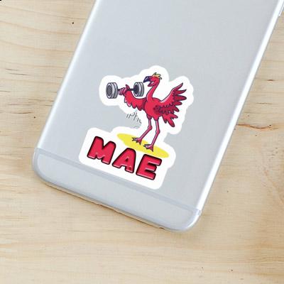 Mae Sticker Weight Lifter Notebook Image