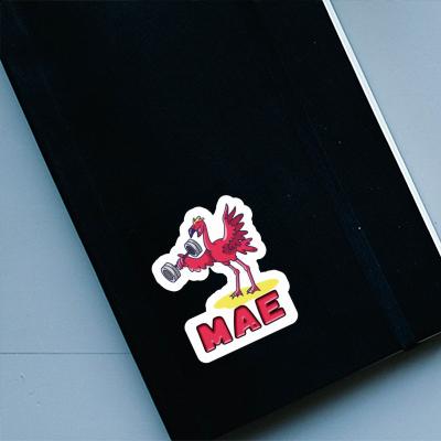 Mae Sticker Weight Lifter Notebook Image