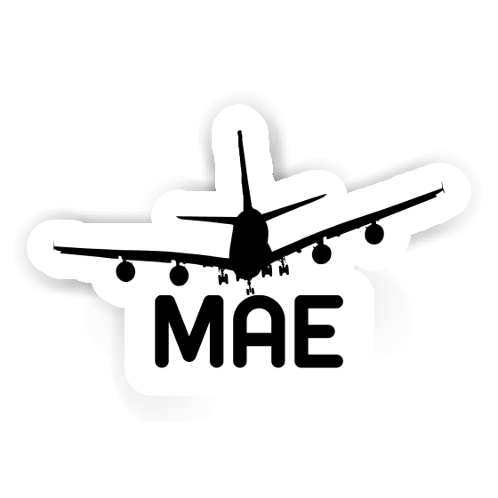 Airplane Sticker Mae Notebook Image