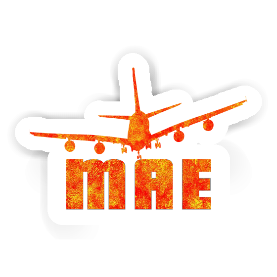 Mae Sticker Airplane Image