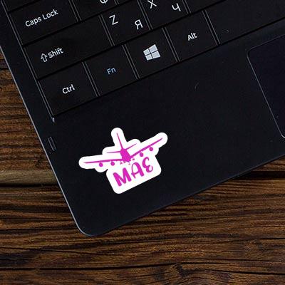 Mae Sticker Airplane Laptop Image