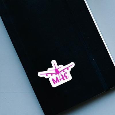 Mae Sticker Airplane Notebook Image